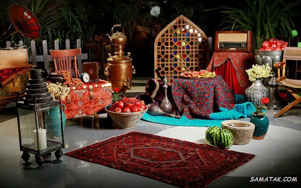 سفره شب یلدا باکلاس + تزیین سفره شب یلدا ساده و شیک سفره شب یلدا باکلاس + تزیین سفره شب یلدا ساده و شیک