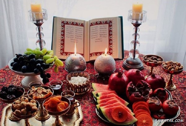 سفره شب یلدا باکلاس + تزیین سفره شب یلدا ساده و شیک سفره شب یلدا باکلاس + تزیین سفره شب یلدا ساده و شیک