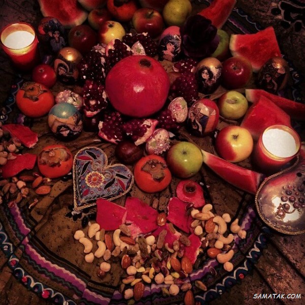 سفره شب یلدا باکلاس + تزیین سفره شب یلدا ساده و شیک سفره شب یلدا باکلاس + تزیین سفره شب یلدا ساده و شیک