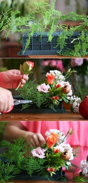تصاویر زیبای تزئین سبد انار برای شب چله ای عروس