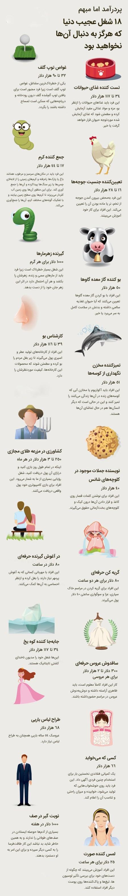 معرفی شغل های جالب با درآمد میلیونی در ایران معرفی شغل های جالب با درآمد میلیونی در ایران