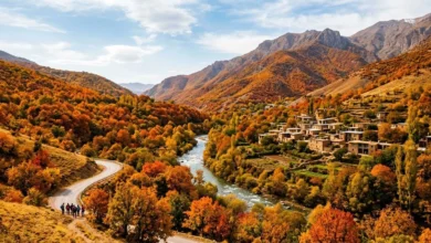 عکس های دیدنی طبیعت شاندیز مشهد در پاییز