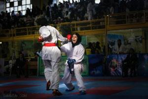 عکس دختران کاراته کار خوش استایل در لیگ کاراته 11 528184308 samatak com