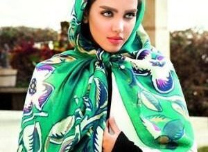 انواع شیک ترین مدل های روسری رنگ سبز 28 936555311 samatak com