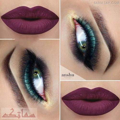 انواع مدل های آرایش چشم و لب و ابرو عید نوروز