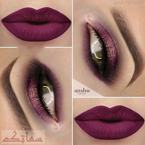 انواع مدل های آرایش چشم و لب و ابرو عید نوروز