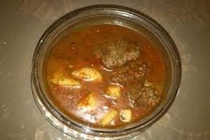 آموزش قاتق گوشت کرمانی با سیب زمینی 20 729678964 samatak com