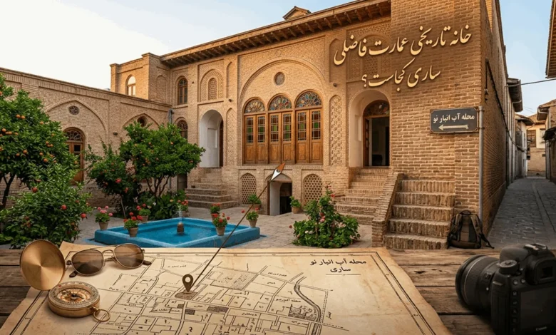 خانه تاریخی عمارت فاضلی ساری کجاست | آدرس و شماره تلفن 1 خانه تاریخی عمارت فاضلی ساری کجاست