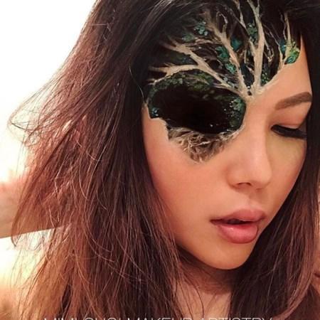 آرایش های سه بعدی وحشتناک روی صورت دختران + تصاویر آرایش های سه بعدی وحشتناک روی صورت دختران + تصاویر