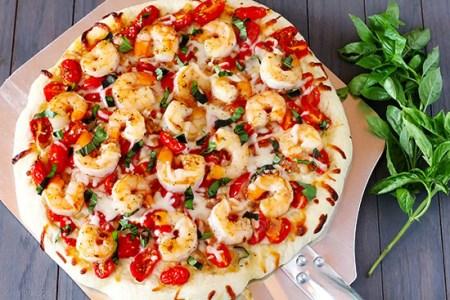 طرز تهیه پیتزا میگو بازاری در منزل + دستور پخت طرز تهیه پیتزا میگو بازاری در منزل + دستور پخت