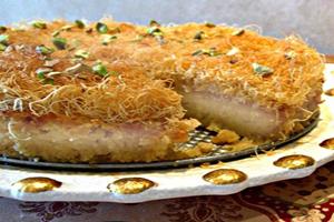 طرز تهیه کیک کادایف با گردوی خرد شده 1 785557418 samatak com