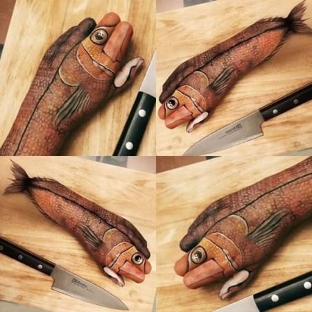 آرایش های سه بعدی وحشتناک روی صورت دختران + تصاویر آرایش های سه بعدی وحشتناک روی صورت دختران + تصاویر