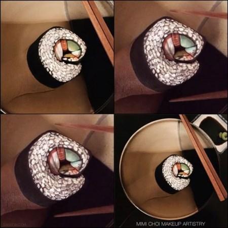 آرایش های سه بعدی وحشتناک روی صورت دختران + تصاویر آرایش های سه بعدی وحشتناک روی صورت دختران + تصاویر