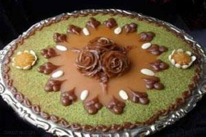 طرز تهیه حلوا زعفرانی با ارد برنج 20 40031328 samatak com