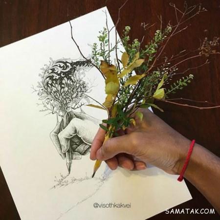 زیباترین طرح های روی کاغذ ترسیم شده با مداد زیباترین طرح های روی کاغذ ترسیم شده با مداد