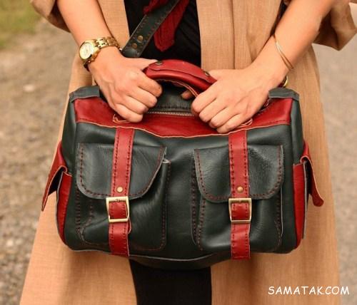 انواع کیف چرم زنانه مجلسی 1 430652627 samatak com