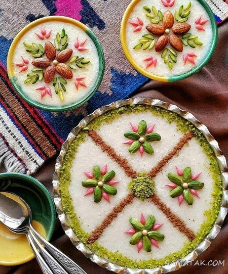 تزیین فرنی با دارچین و پسته برای بچه ها (70 مدل) تزیین فرنی با دارچین و پسته برای بچه ها (70 مدل)