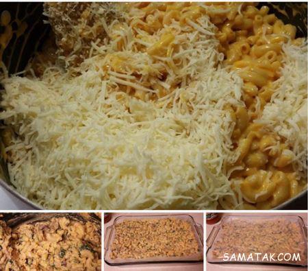 طرز تهیه لقمه‌های ماکارونی با پنیر پیتزا