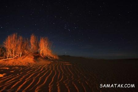 آسمان پر ستاره در کویر یزد آسمان پر ستاره در کویر یزد