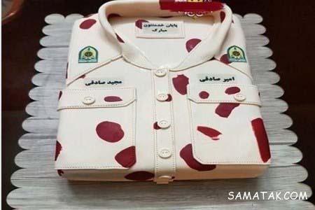 انواع مدل های تزیین کیک جشن پایان خدمت سربازی