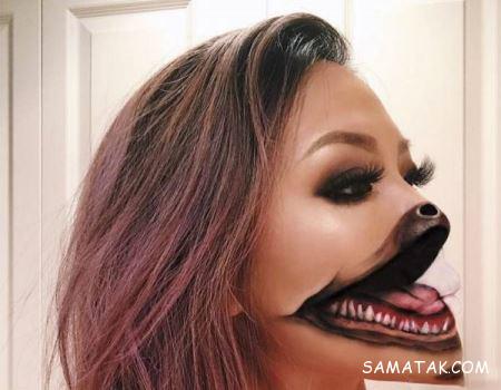 آرایش های وحشتناک روی صورت دختر خوشگل آرایش های وحشتناک روی صورت دختر خوشگل