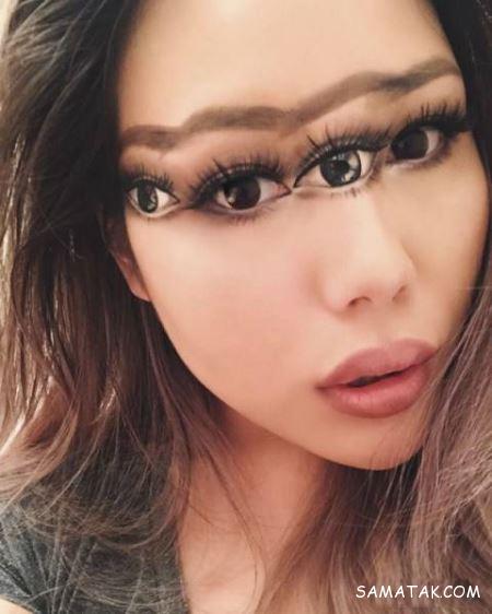 آرایش های وحشتناک روی صورت دختر خوشگل آرایش های وحشتناک روی صورت دختر خوشگل