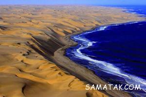 زیباترین مرز بین دریا و بیابان نامیب 5 1159128177 samatak com