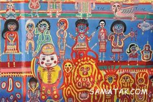نقاشی های رنگارنگ بر روی دیوارهای روستایی در تایوان 23 1973072767 samatak com