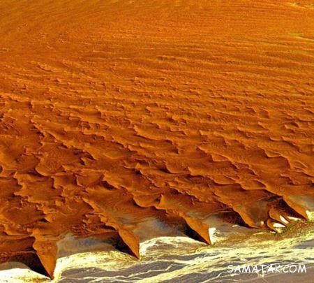 زیباترین مرز بین دریا و بیابان نامیب زیباترین مرز بین دریا و بیابان نامیب