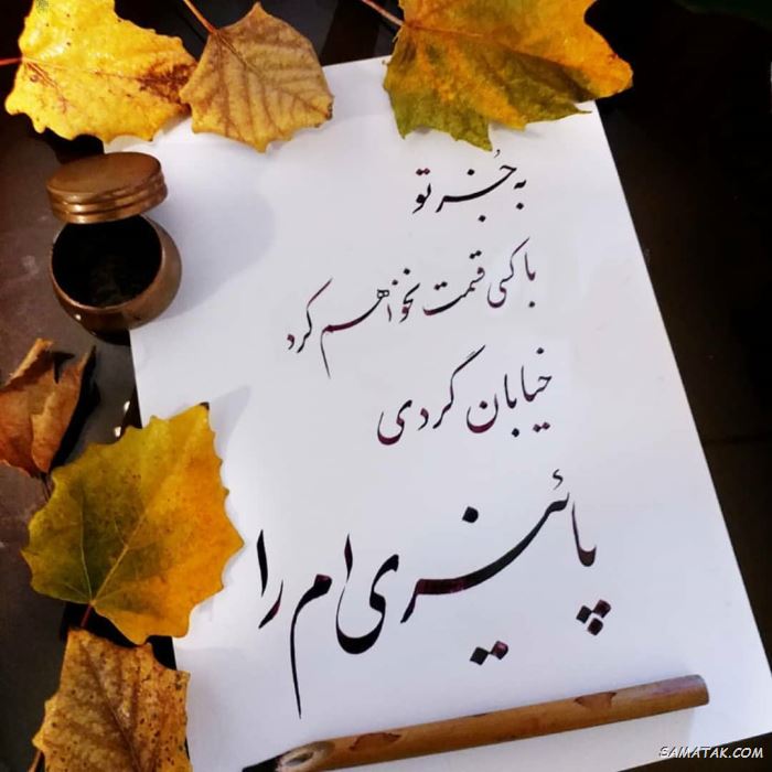عکس پاییزی غمگین | عکس نوشته پاییزی غمگین