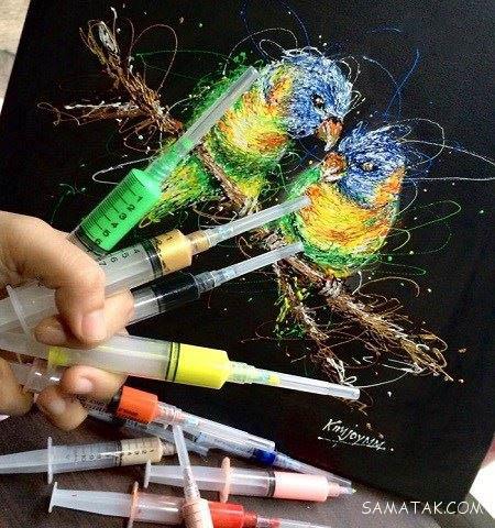 نقاشی های زیبای یک پرستار دختر با سرنگ نقاشی های زیبای یک پرستار دختر با سرنگ