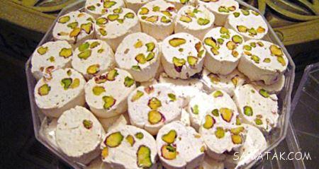 طرز درست کردن گز پسته ای و بلداجی اصفهان در خانه + مواد اولیه
