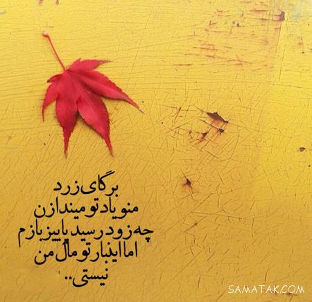 عکس پاییزی غمگین | عکس نوشته پاییزی غمگین