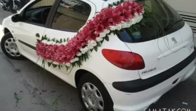 مدل گل آرایی و تزیین ماشین عروس ۲۰۶ صندوقدار و هاچ بک 16 ماشین عروس ۲۰۶