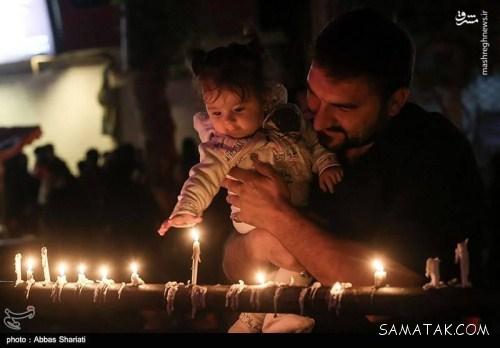 شام غریبان امام حسین در غروب روز عاشورا (عکس)