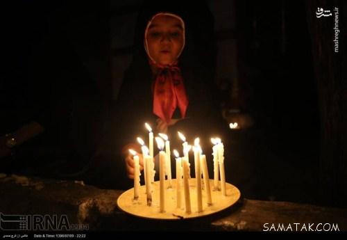 شام غریبان امام حسین در غروب روز عاشورا (عکس)
