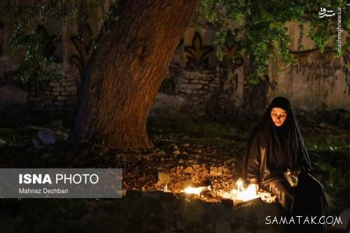 شام غریبان امام حسین در غروب روز عاشورا (عکس)