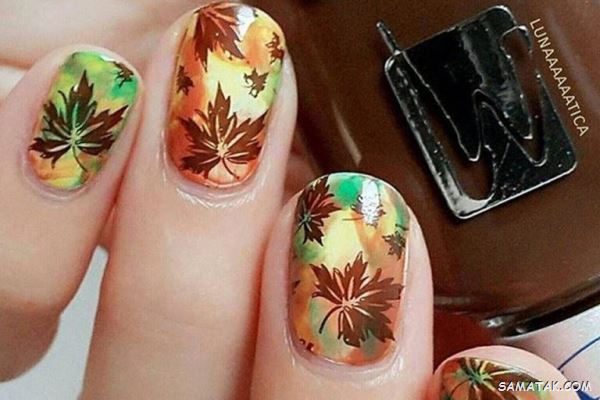 مدل ناخن پاییزی ۱۴۰۴ با جدیدترین رنگ لاک پاییزی ۲۰۲۵ برای طراحی شیک و جذاب