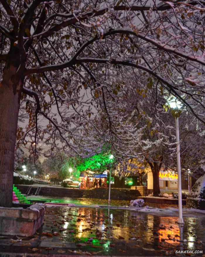 عکس برف در شب + عکس منظره برفی زیبا و عاشقانه عکس برف در شب + عکس منظره برفی زیبا و عاشقانه