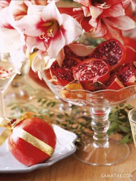 عکس جدیدترین مدل های تزیین انار درسته شب یلدا عکس جدیدترین مدل های تزیین انار درسته شب یلدا