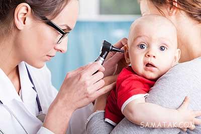 عفونت گوش کودکان یک ساله و گوش درد کودکان زیر 1 سال 1 1124212098 samatak com