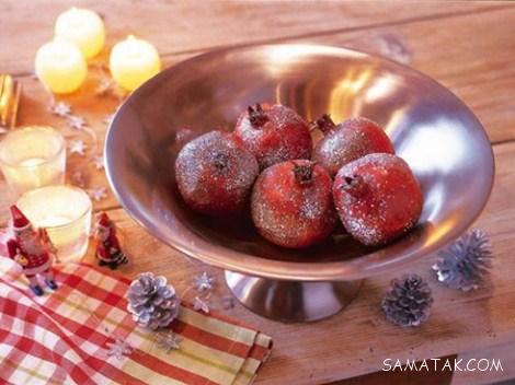 عکس جدیدترین مدل های تزیین انار درسته شب یلدا عکس جدیدترین مدل های تزیین انار درسته شب یلدا