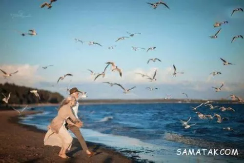 عکس عاشقانه پیرمرد و پیرزن 4