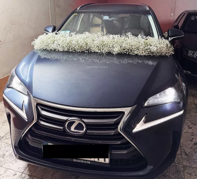 25 مدل گل زدن ماشین عروس شاسی بلند شیک و لاکچری 26 مدل گل زدن ماشین عروس شاسی بلند 26