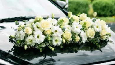 مدل گل زدن ماشین عروس شاسی بلند