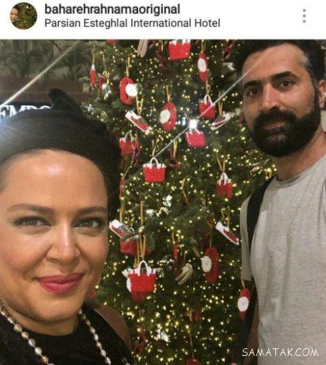 عکس های بهاره رهنما و شوهرش در شب سال نو میلادی
