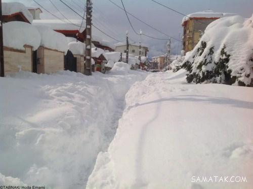 عکسهای دیدنی بارش برف یک متری در مازندران و گیلان