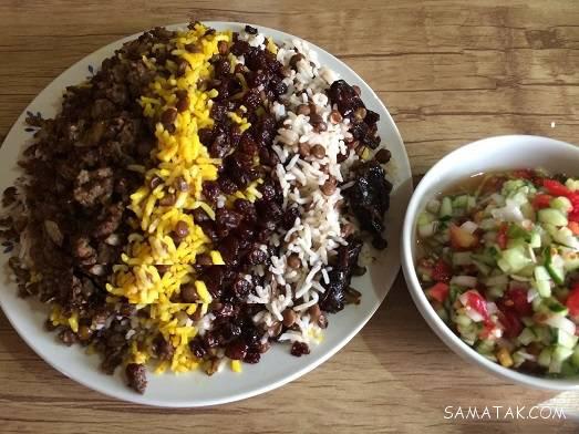 آموزش طرز تهیه کشمش پلو بدون گوشت آموزش طرز تهیه کشمش پلو بدون گوشت