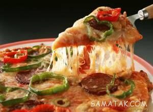 طرز پخت پیتزا در مایکروویو با سوسیس و کالباس 7 1556445321 samatak com