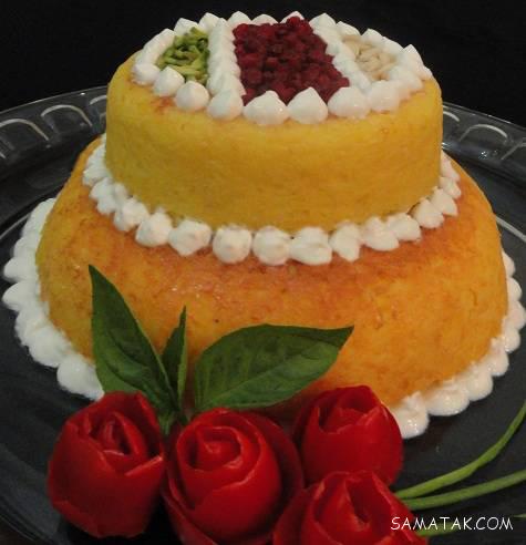طرز تهیه ته چین مرغ قالبی در مایکروفر